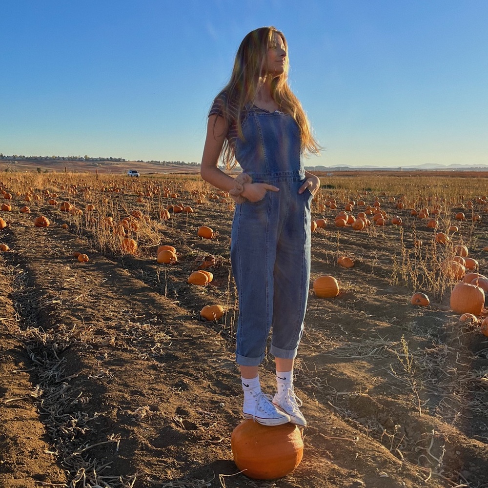 Wrangler jean overalls